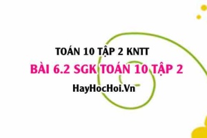 Bài 6.2 SGK Toán 10 tập 2 Kết nối tri thức